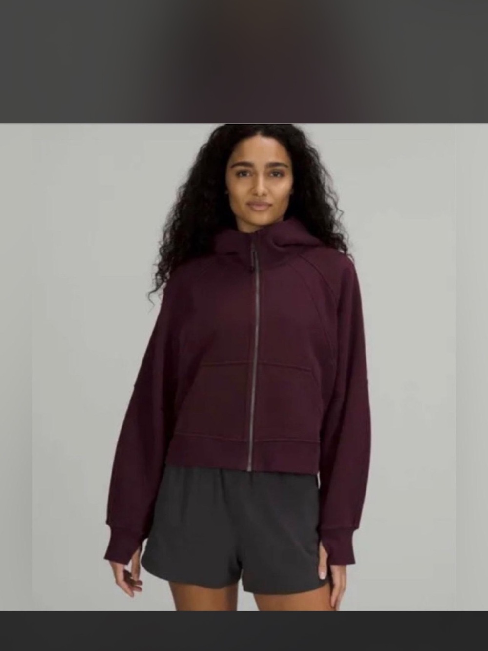 Lululemon Cassis full zip scuba size xs/s